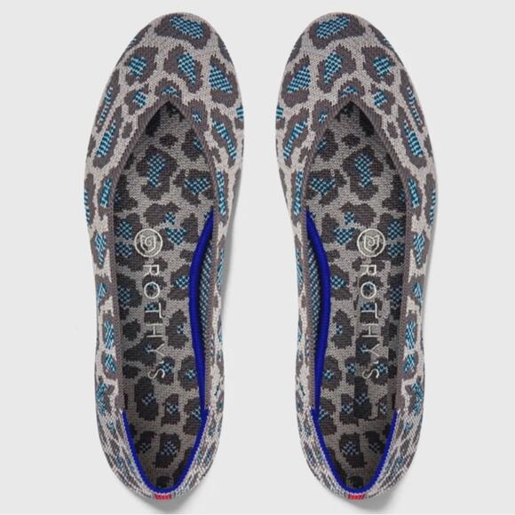 ROTHY'S THE FLATS IN SPOTTED LEOPARD GREY BLUE - Picture 16 of 16